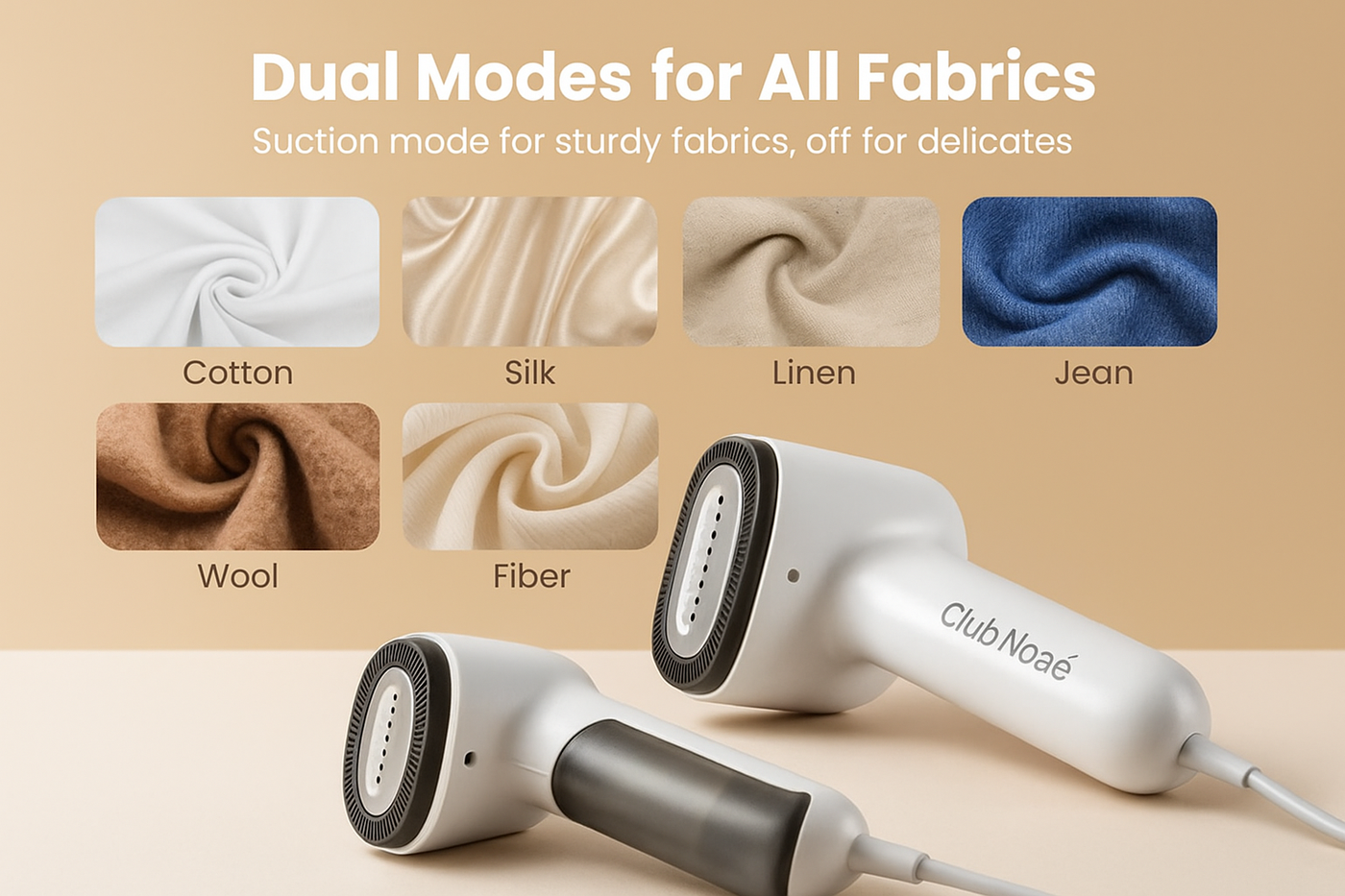 Club Noaé steamer dual modes for all fabrics